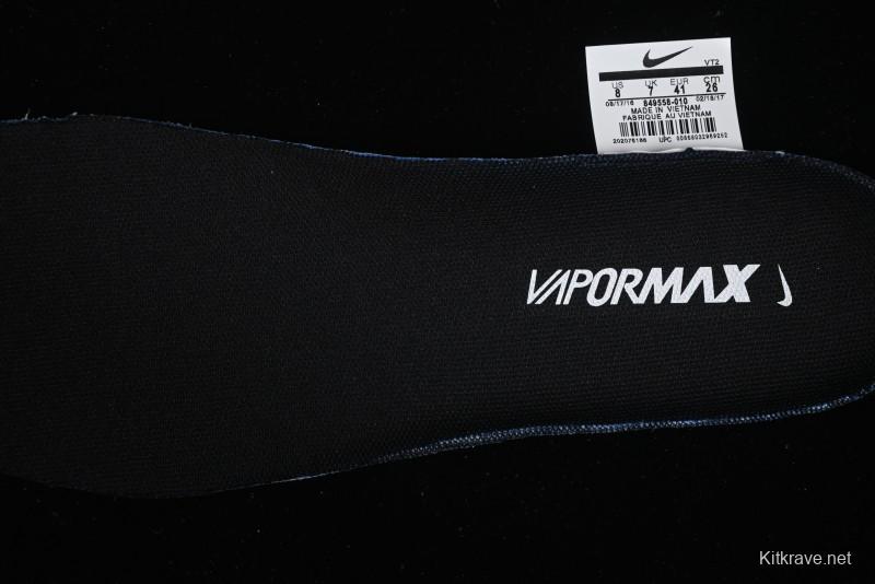 Nike Vapormax Flyknit Breathable Casual Running Shoes with Full-Length Air Cushion - 849558-010