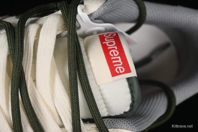 Nike Air Force 1'07 Low Supreme Collaboration Dual-Tone Grey Green Lace-Up Casual Sneakers - DM6868-070