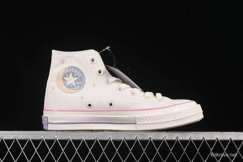 Converse Chuck 1970s Moon Embroidery High-Top Casual Sneakers - A15749C
