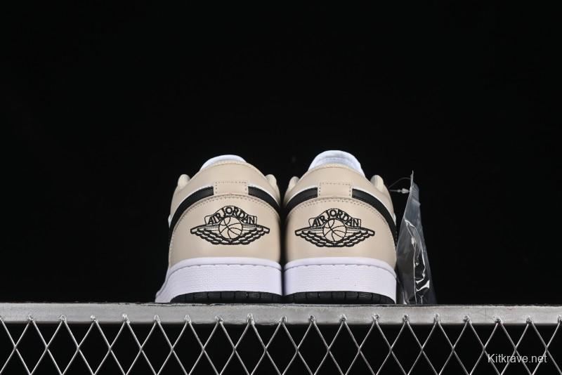 Nike Air Jordan 1 Low AJ1 Cream White Low-Top Casual Sneakers - 553558-153