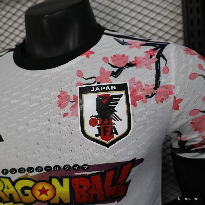 Player Version 2025 Japan White with Dragon Ball Character & Cherry Blossom Jersey