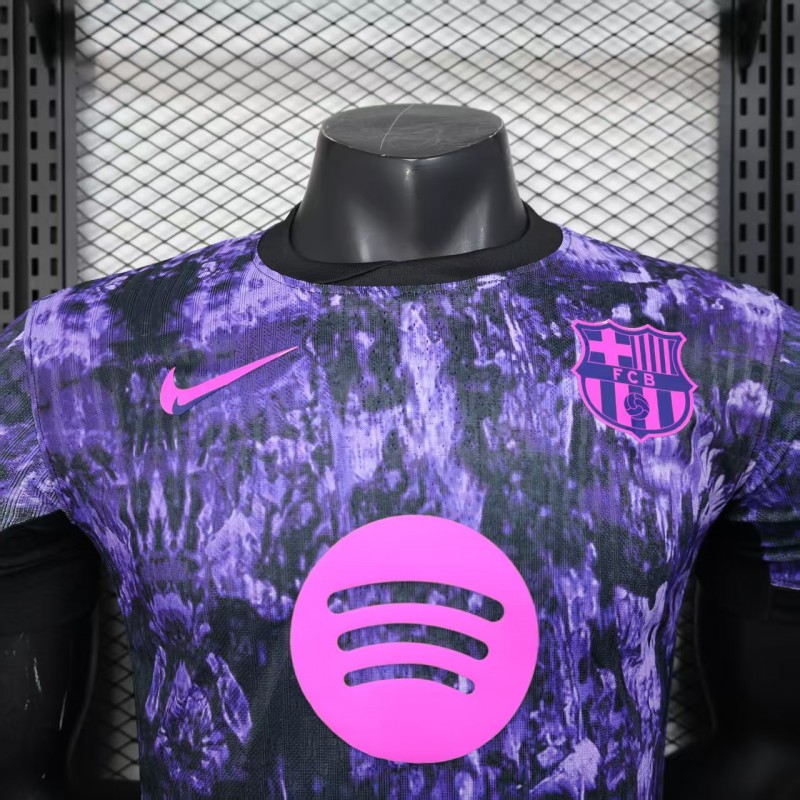 Player Version 25/26 FC Barcelona Purple with Marble Design Jersey