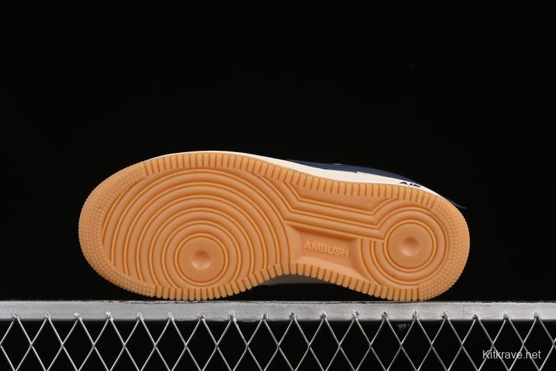 Nike Air Force 1 '07 Low Gucci Collaboration Large Swoosh Gum Sole Casual Sneakers - XS3464-576