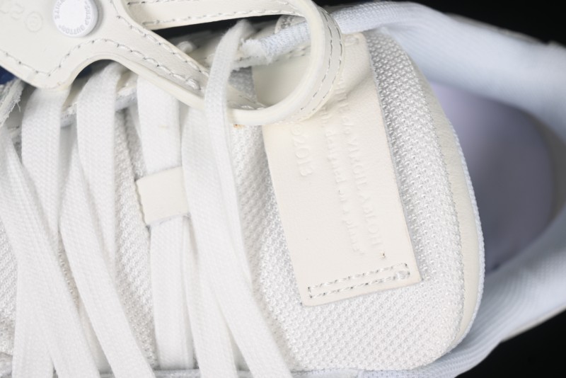 Off-White Out Of Office Low-Top Fashion Sneakers White Blue Star - AJD4