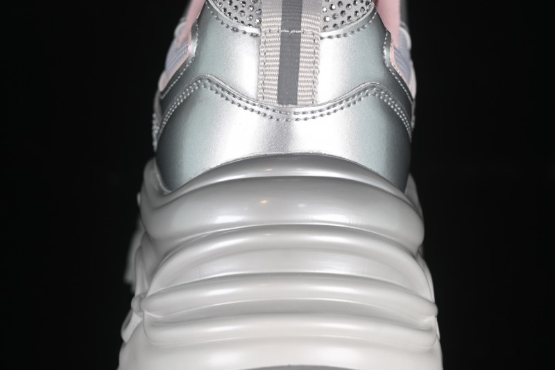 GG-CC 25ss New Platform Chunky Sneakers with 7CM Height Increase and Irregular Design - 668-2 Silver