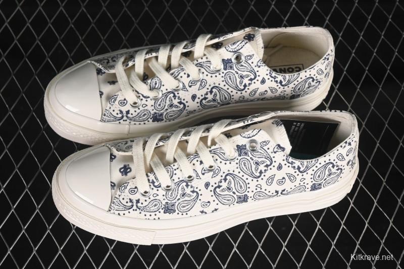 Converse Chuck 1970s Low Top Casual Sneakers with Paisley Pattern - A15752C