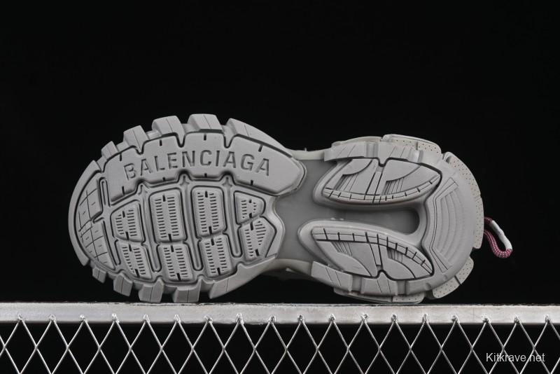 Balenciaga Track Sneaker Tess s.Gomma Res BI ALV/TIS EFF NUBUK/TIS E Waterproof Running Shoes - WTRHK1013