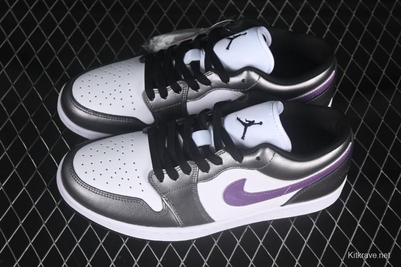 Nike Air Jordan 1 Low AJ1 Dark Purple Low-Top Casual Lifestyle Sneakers - HJ5910-105