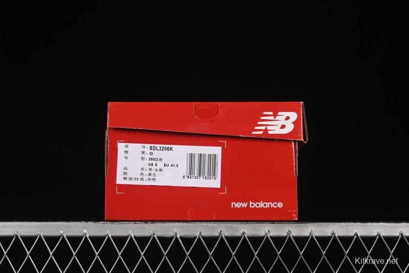 New Balance Summer Retro Sandals SDL3206K with High-Frequency Soft Sole and Elastic Strap