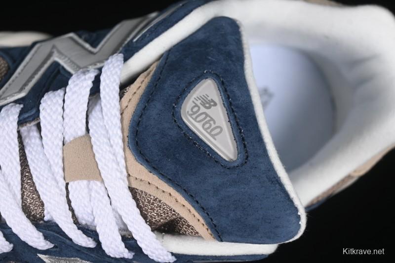 New Balance NB9060 Series Retro Casual Running Shoes with ABZORB Cushioning Technology - U9060LBB