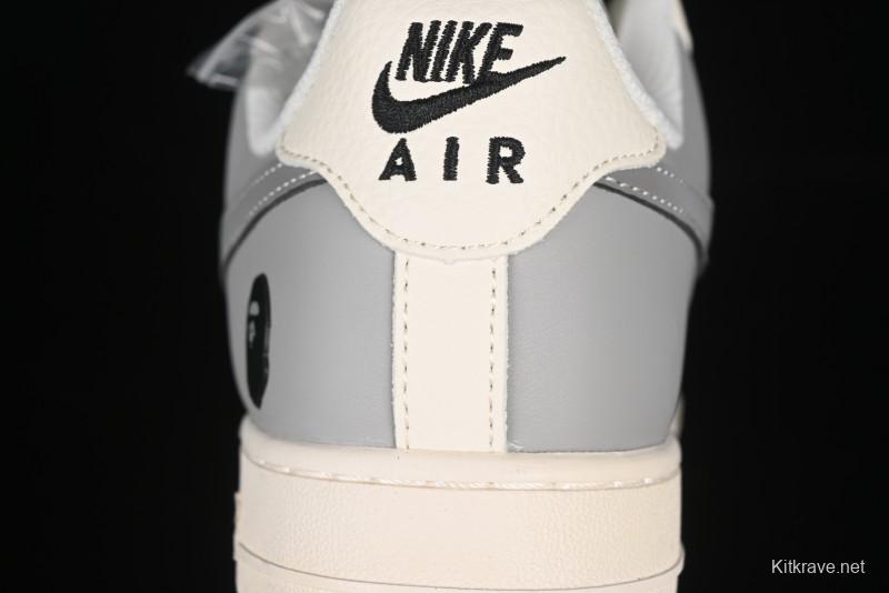 Nike Air Force 1'07 Low Bape Collaboration Beige Star Casual Sneakers - XS1958-571