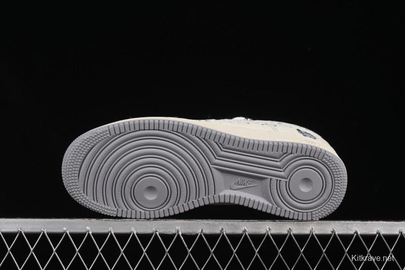 Nike Air Force 1'07 Low x Capybara "Frankenstein" Casual Sneakers - LV0506-220