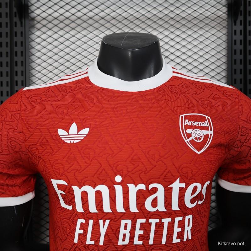 Player Version 25/26 Arsenal Red Pre-Match Special Jersey