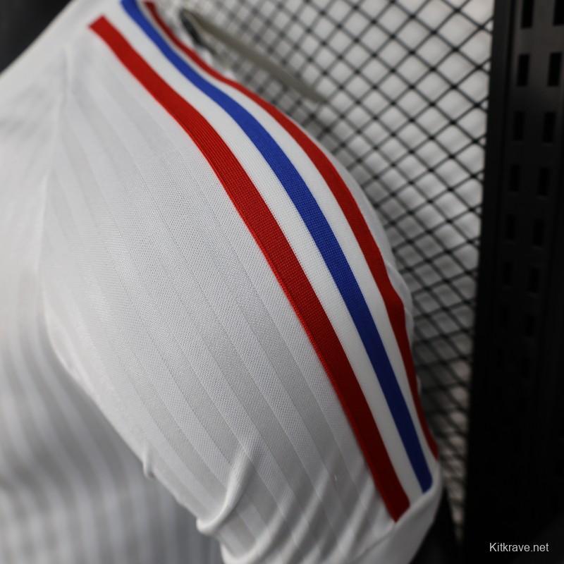 Player Version 25/26 Olympique Lyon 75 Year Anniversary White Jersey