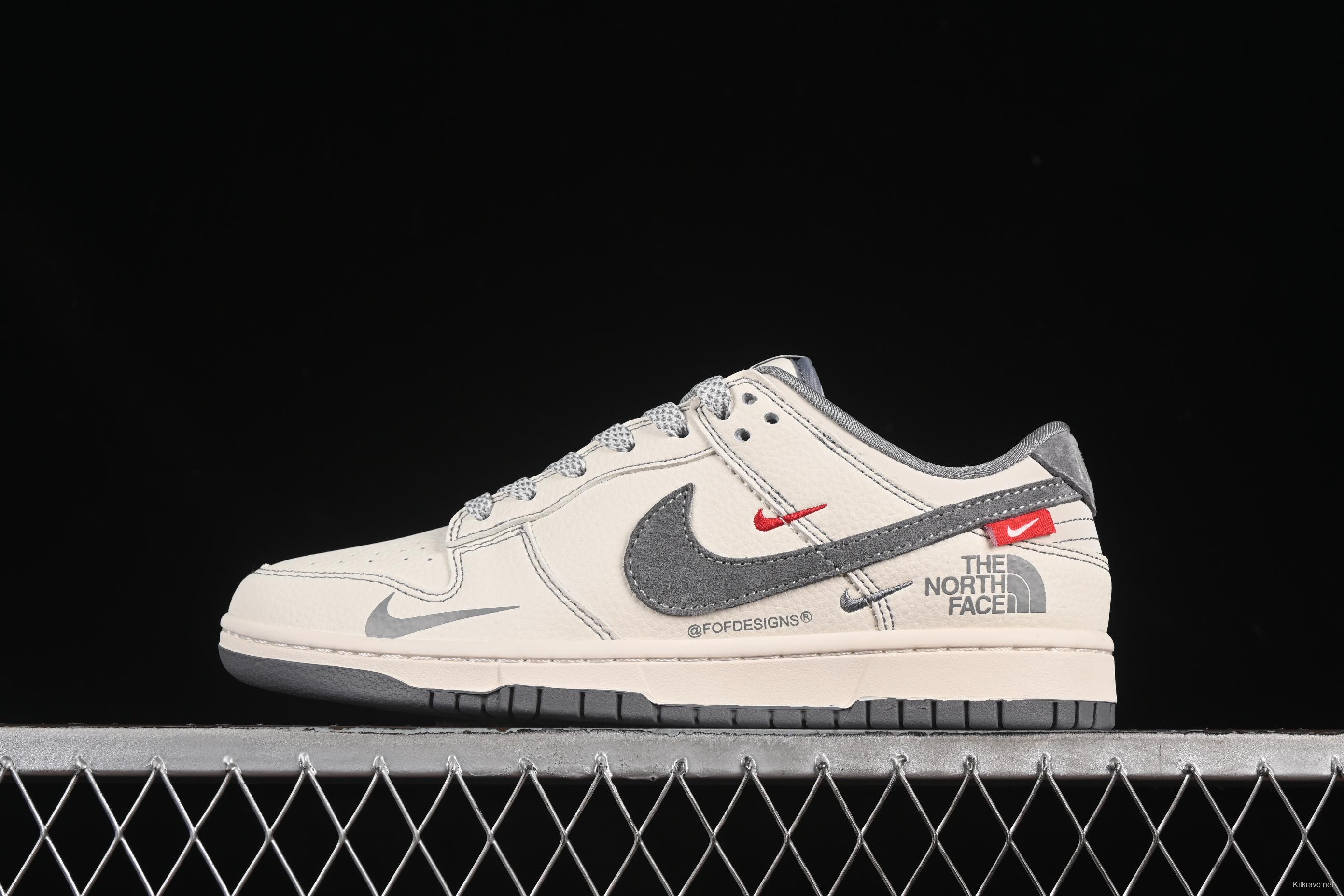 Nike SB Dunk Low The North Face Collaboration Anniversary Edition Customized Low-Top Skate Shoes - YX5066-340