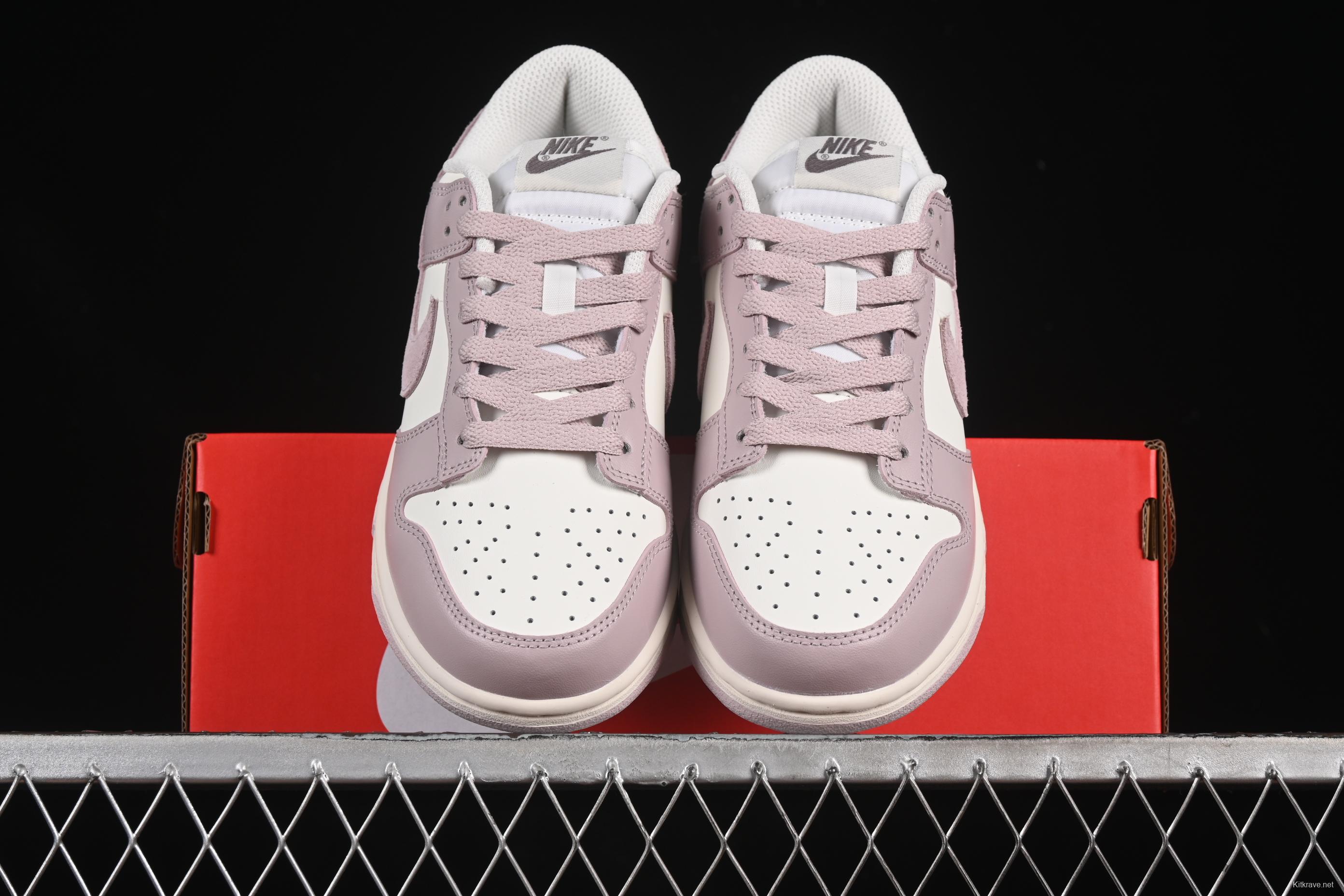 Nike SB Dunk Low White Light Purple Low-Top Casual Skate Shoes - FB9109-122