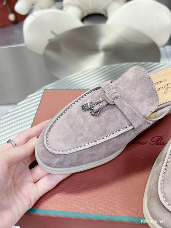 2024 Slippers LP gray suede slip-on MJ00270