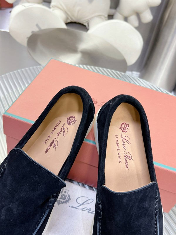2024 Unisex LP Black Suede Loafers MJ00270