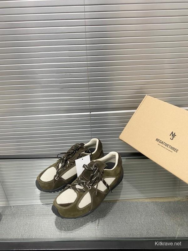 2025 Unisex Puma Brown White Silk Oxford Leather Sneakers KFY00280