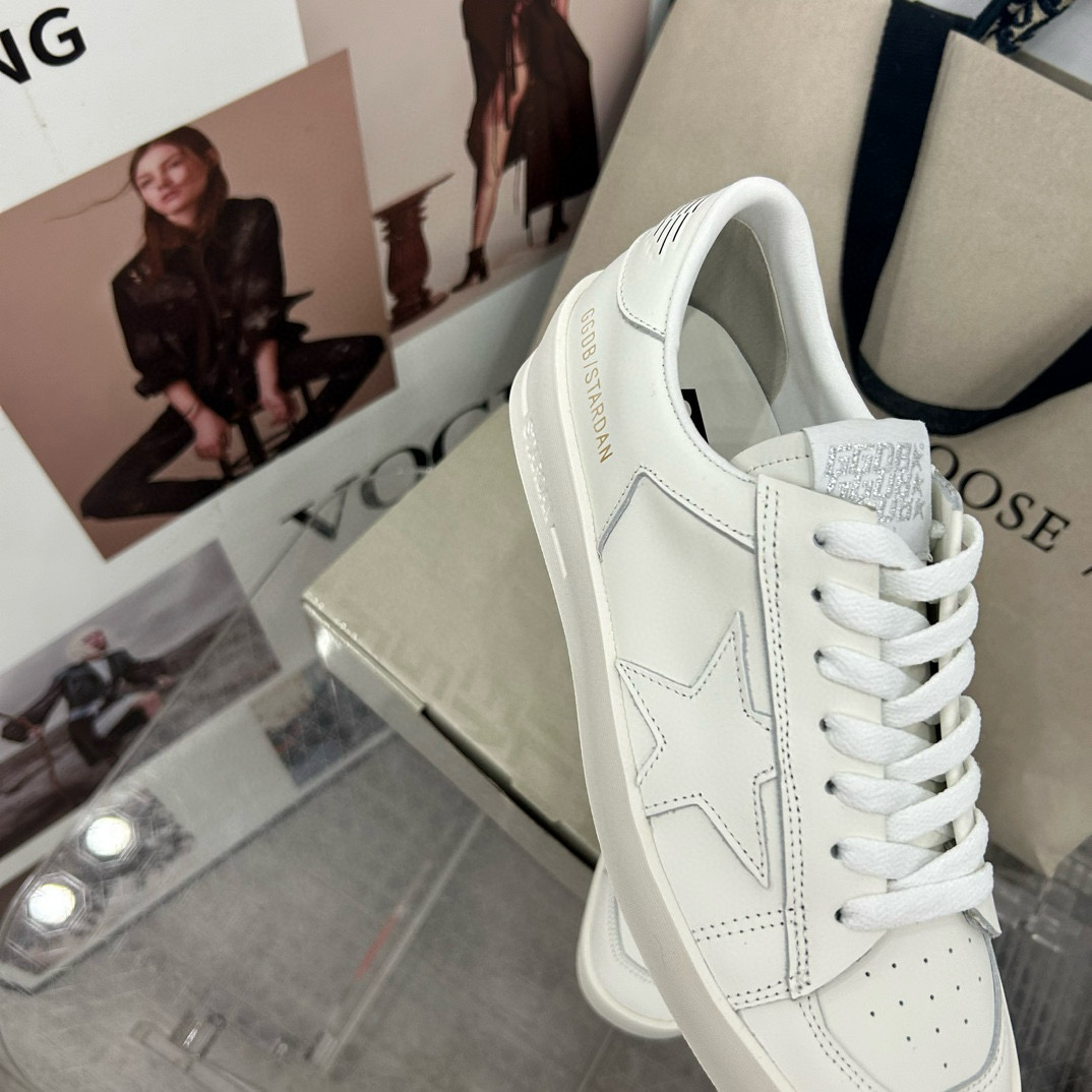 2024 Unisex GGDB White Leather Low Top Sneakers MJ00260