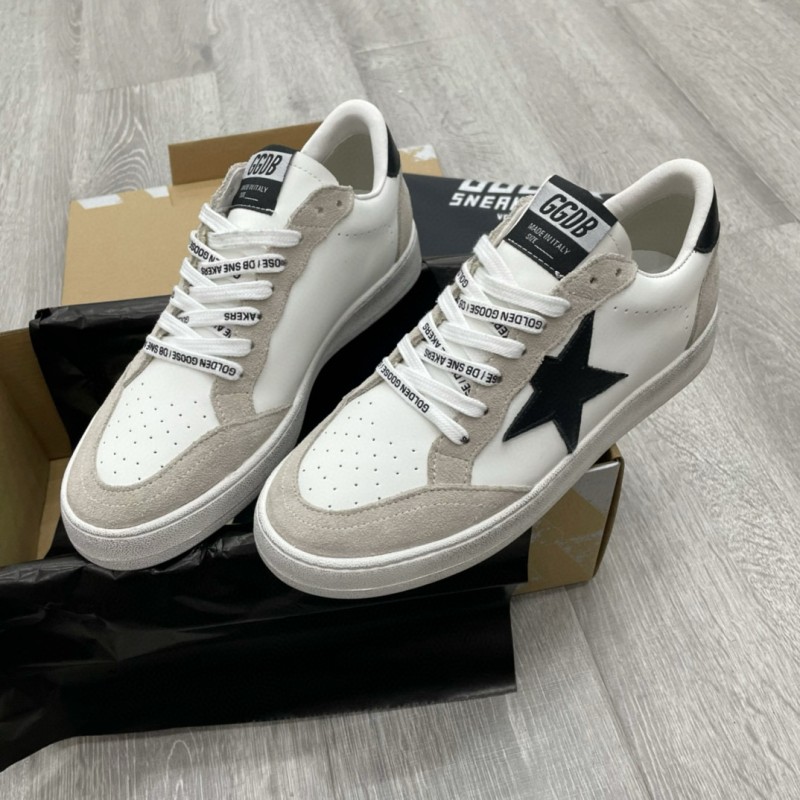 2024 Unisex GGDB White Black Suede Leather Low-top Sneakers MJ00260