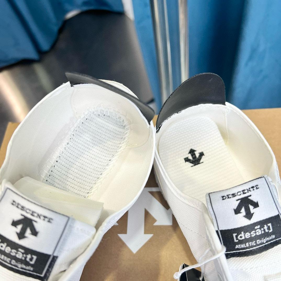 2024 Unisex Descente White Canvas Plimsolls MJ00280