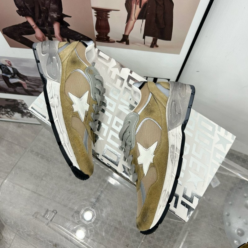 2024 Unisex GGDB Green Grey White Suede Mesh Sneakers