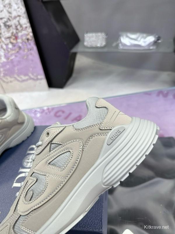 2024 Unisex Dior Stone Island B30 Beige White Mesh Sneakers MJ00330