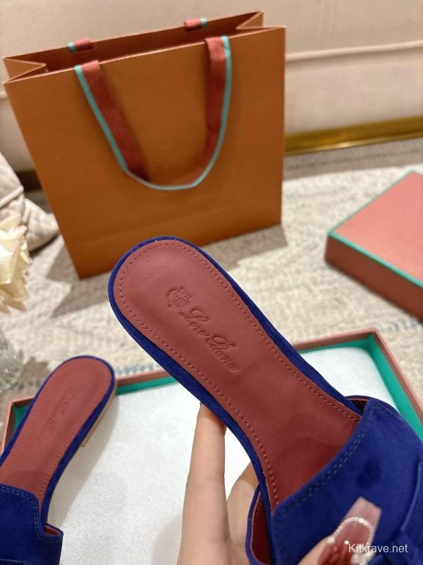 2025 Slippers LP Blue Suede Slide LY00000