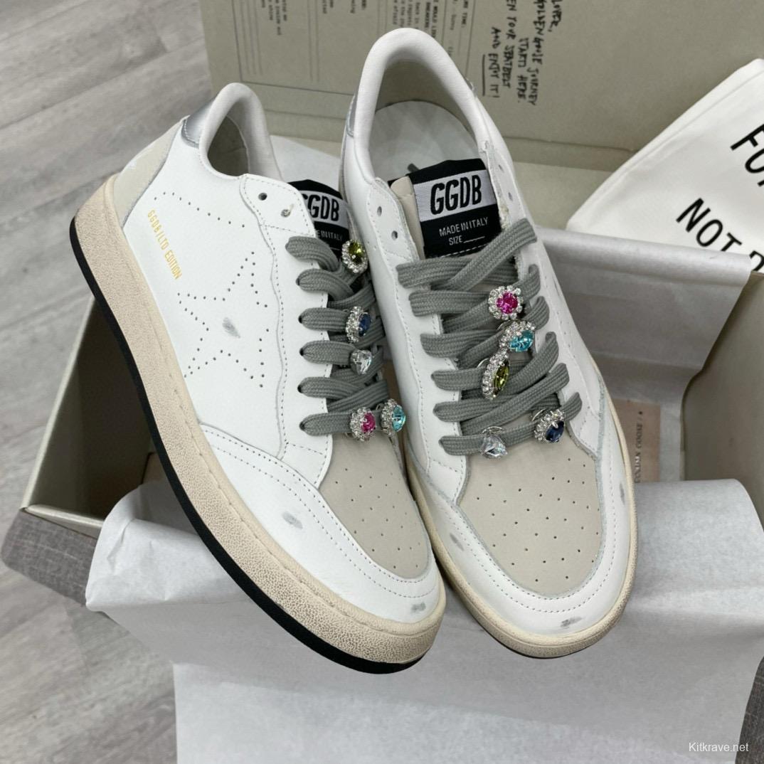 2024 Unisex GGDB white grey leather sneakers MJ00260