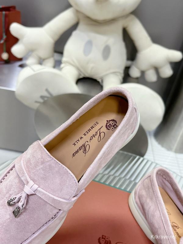 2024 Unisex LP Pink Suede Loafers MJ00270