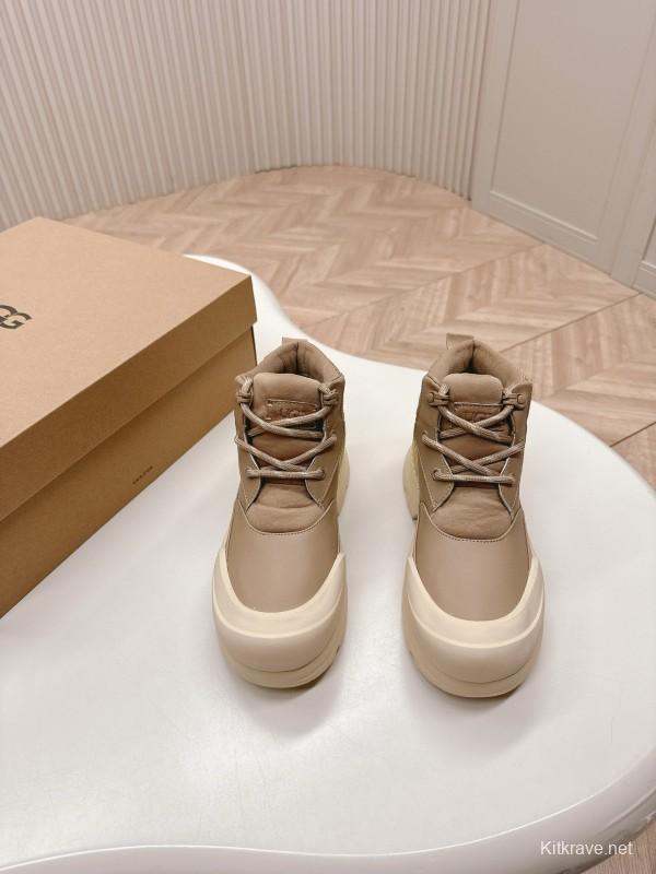 2024 Women UGG beige mesh leather Hiking Boot MJ00320