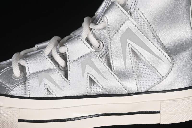 Converse Chuck 1970s Future Silver High-Top Casual Sneakers - A15187C