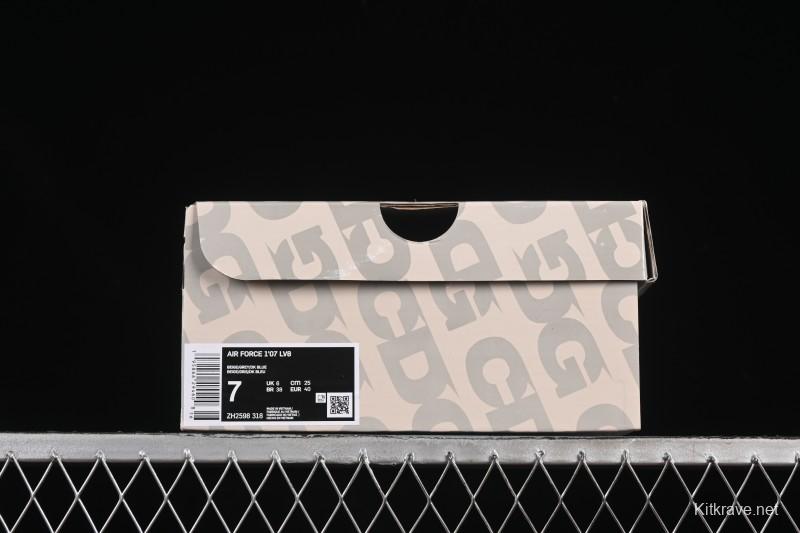 Nike Air Force 1'07 Low North Face Collaboration Dark Blue Sole Casual Sneakers - ZH2598-318