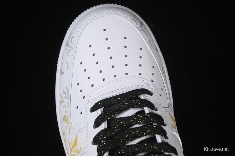 Nike Air Force 1'07 Low East Fence Drunk Chinese Style Gradient Yellow Low-Top Casual Sneakers - ZH0316-082