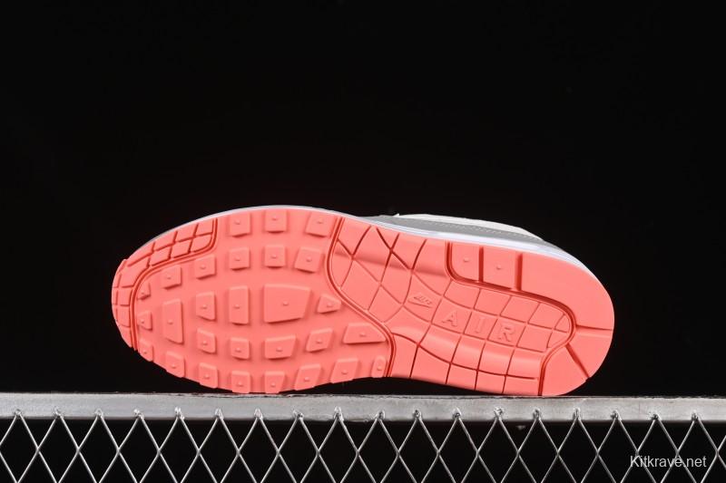 Nike Air Max 1 Retro Running Shoes with Half-Sole Air Cushion - 599820-100