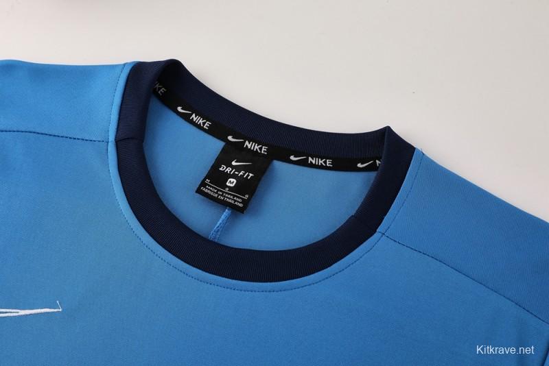 2025 Adidas Blue Short Sleeve Jersey+Shorts