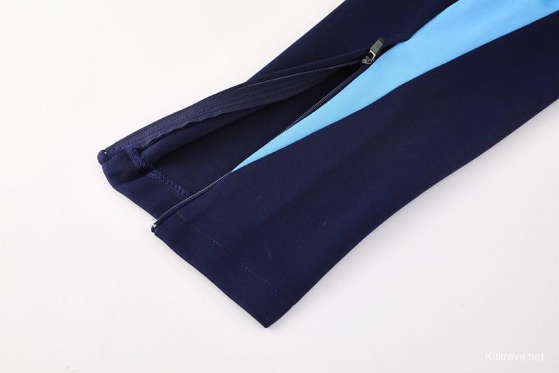 2025 NIKE Light Blue/Navy Full Zipper Jacket +Long Pants