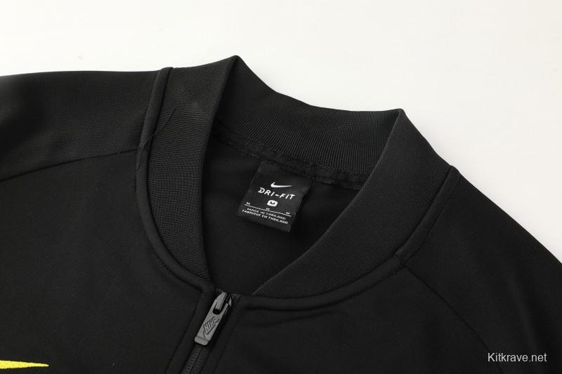 25/26 Chelsea Black/Yellow Full Zipper Jacket + Long Pants