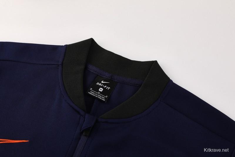 2025 NIKE Navy Full Zipper Jacket + Long Pants