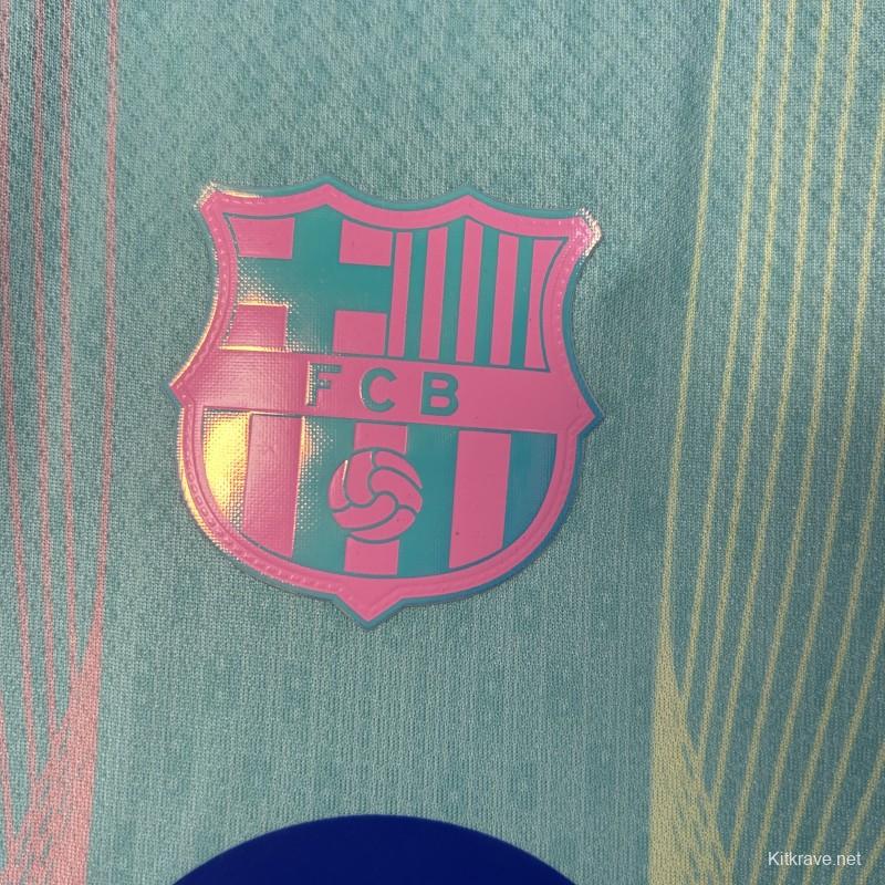 25/26 Kids Barcelona Blue Gradient with Spotify Jersey