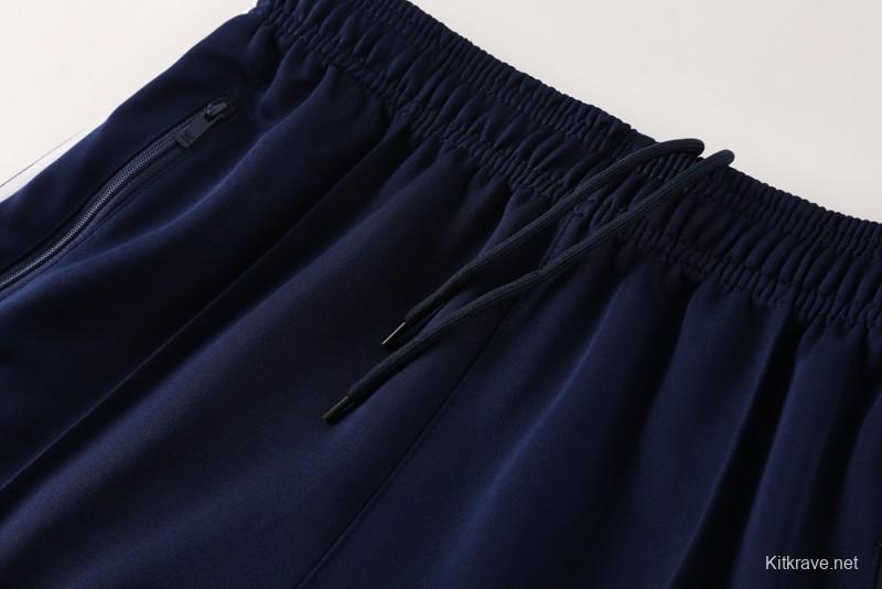 2025 Adidas Original Navy Full Hoodie Zipper Jacket +Long Pants