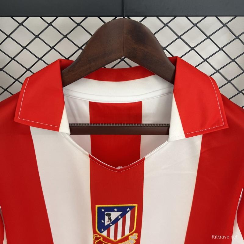 03/04 Retro Atletico Madrid Centenary Home Stadium Jersey
