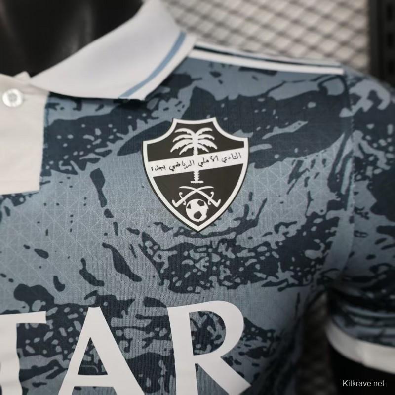 Player Version 25/26 Al-Ahli Gray with Camouflage Pattern Jersey