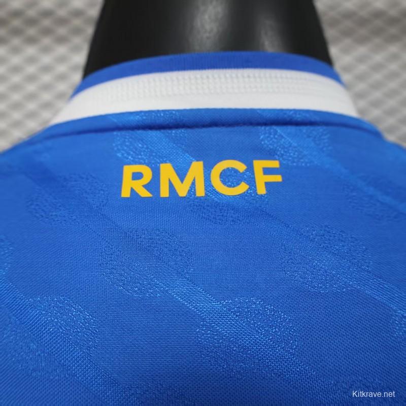 Player Version 25/26 Real Madrid Third Blue Long Sleeve Jersey