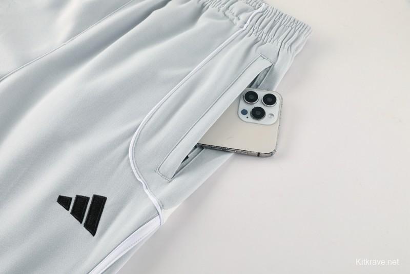 25/26 Real Madrid Hoodie Full Zipper Jacket + Long Pants