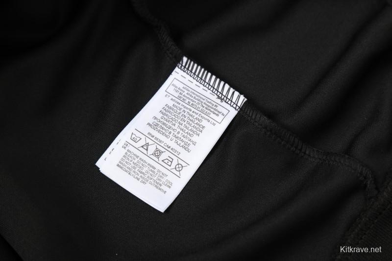 25/26 Arsenal Black Full Zipper Jacket + Long Pants