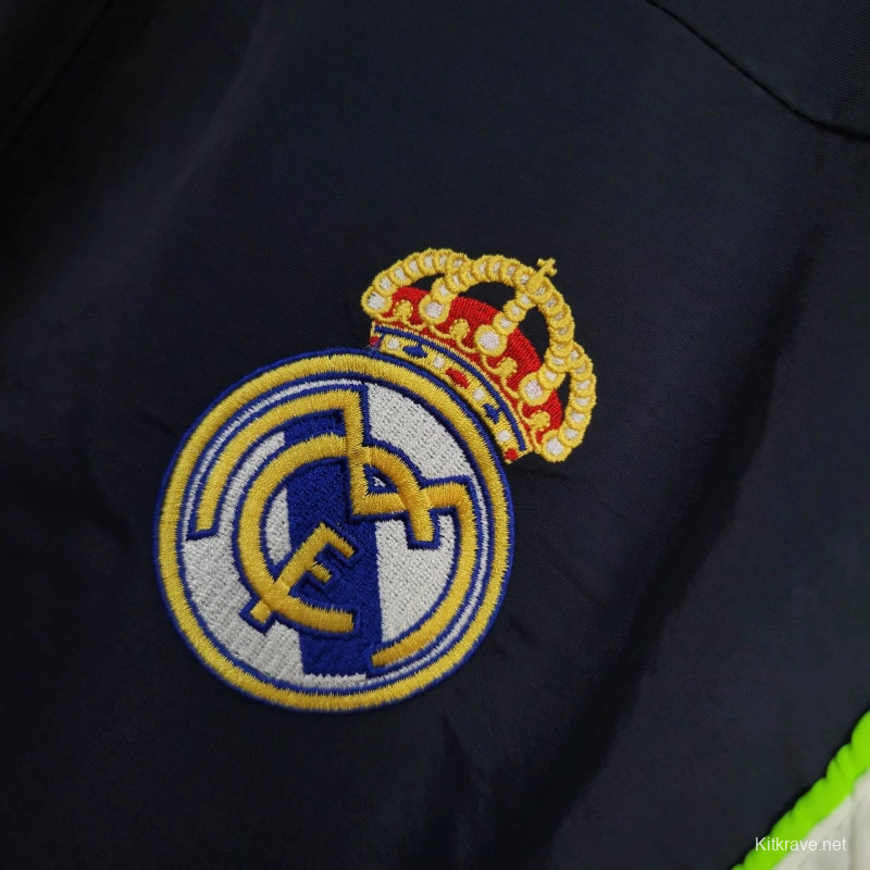 25/26 Real Madrid Jacket Navy/White Windbreaker