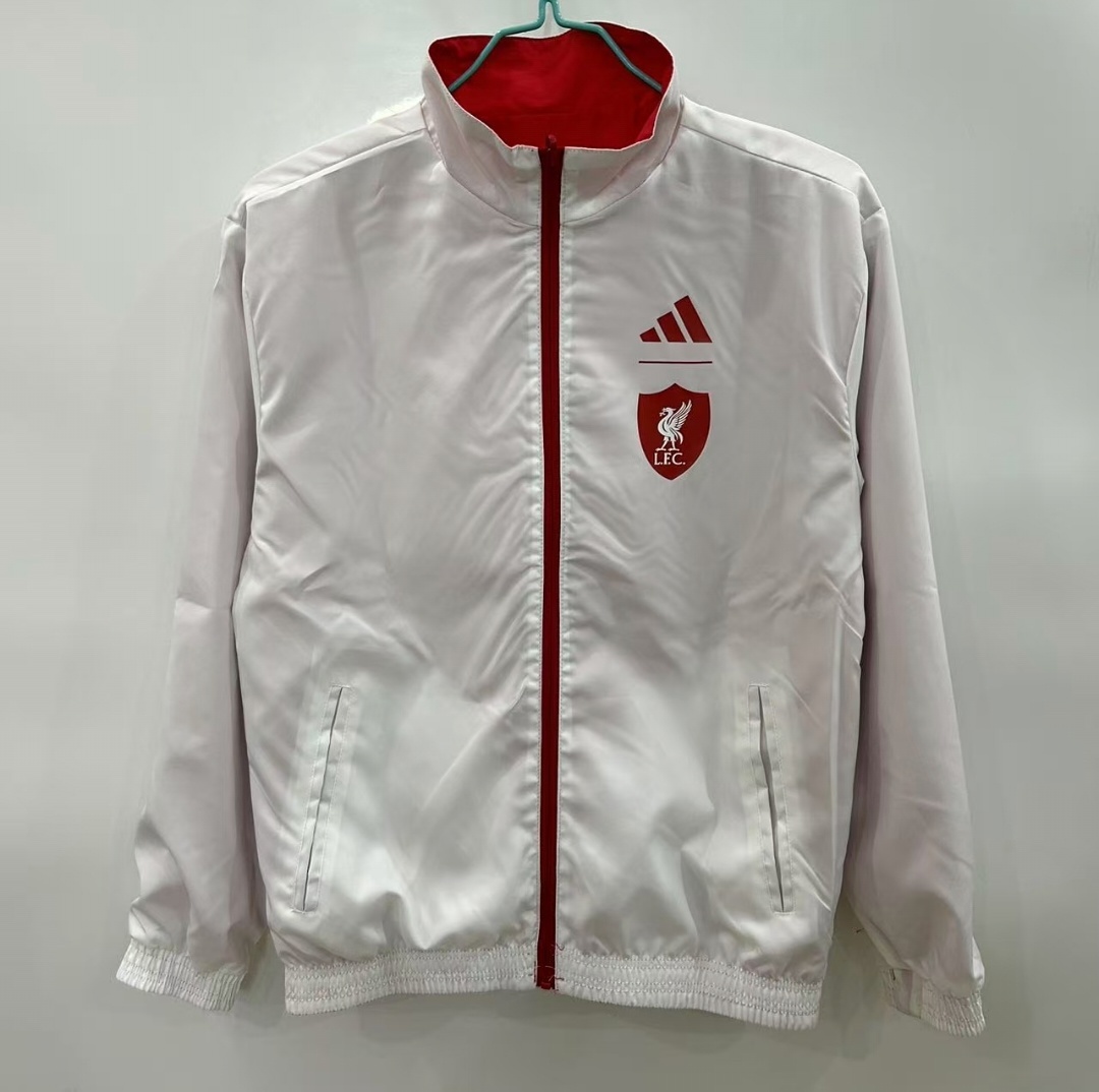 25/26 Liverpool Red/White Reversible Windbreaker