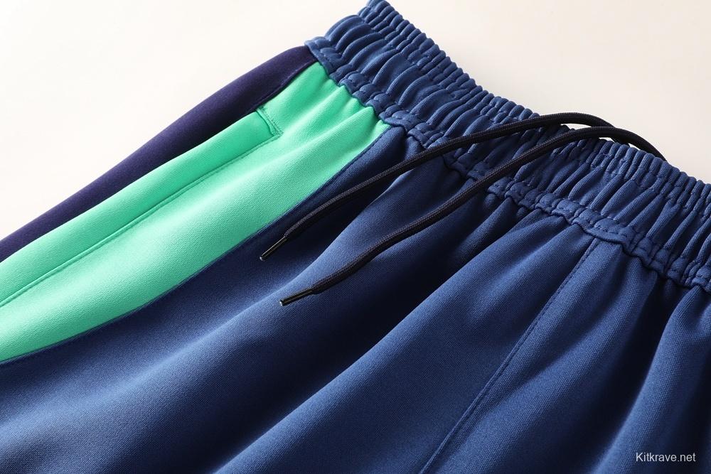 2025 NIKE Blue/Green/Black Full Zipper Jacket + Long Pants